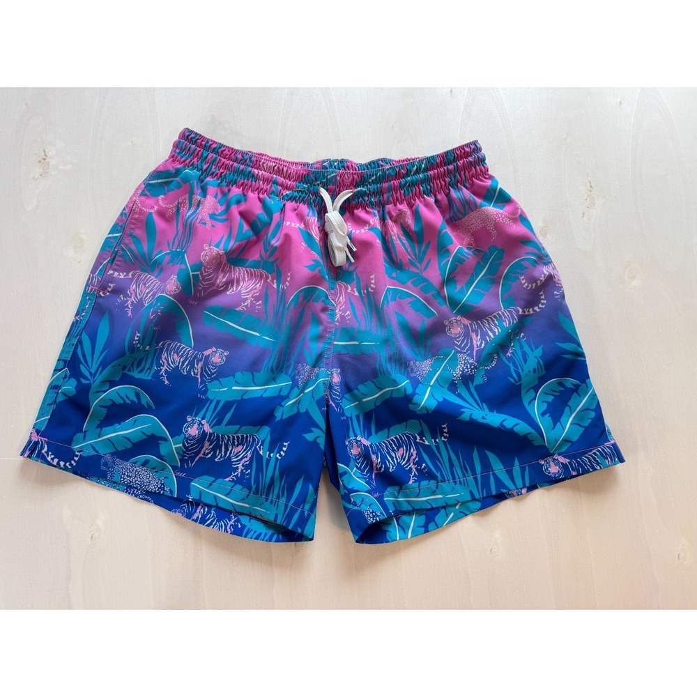 Chubbies the Hydrofoils Mens Medium Stretch Swim Trunks Tiger Lined 5.5" Length - Picture 2 of 8